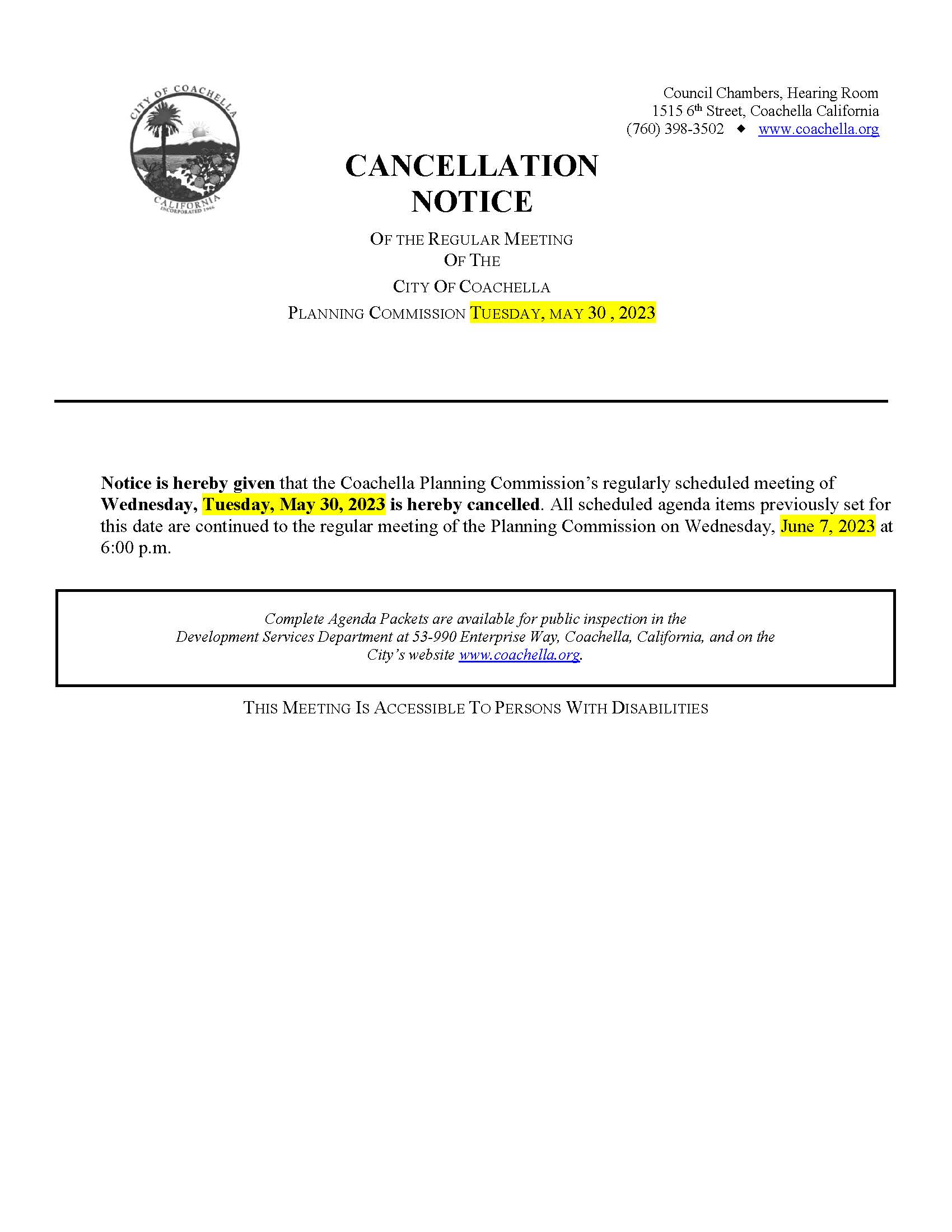 05-30-2023 Notice of cancellation
