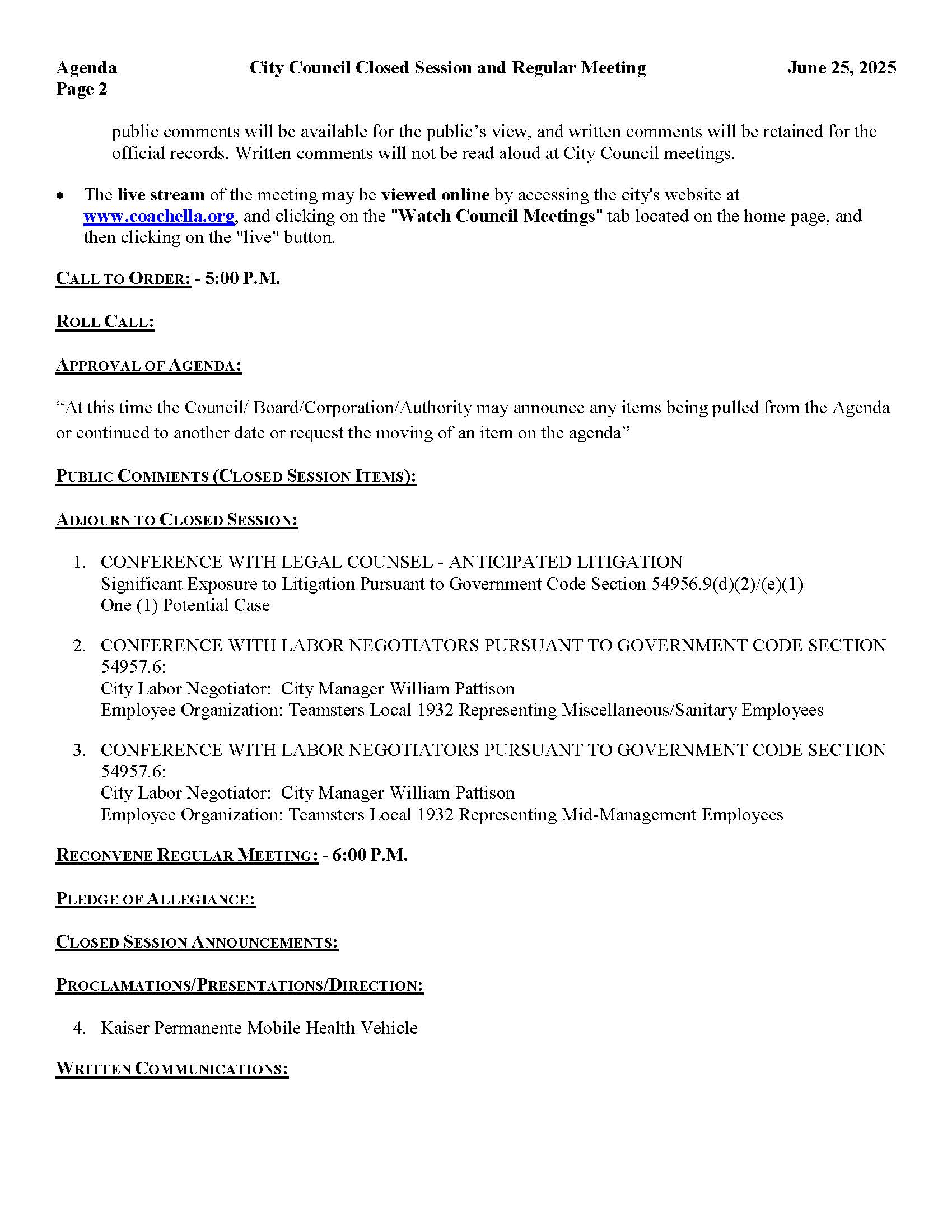 2025-06-25 City Council Closed Session and Regular Meeting Agenda_Page_2