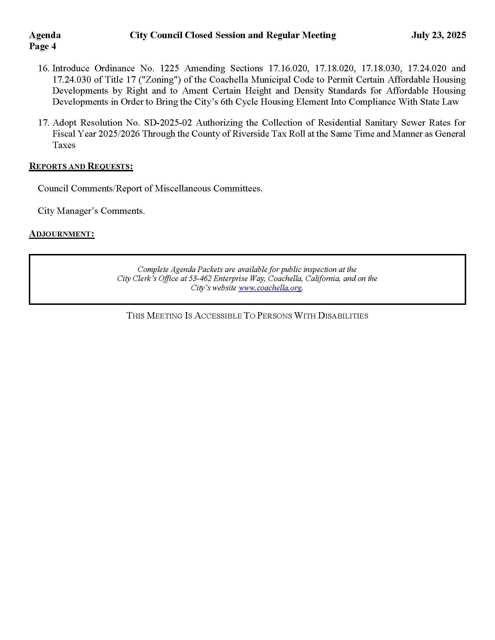 2025-07-23 City Council Closed Session and Regular Meeting Agenda_Page_4