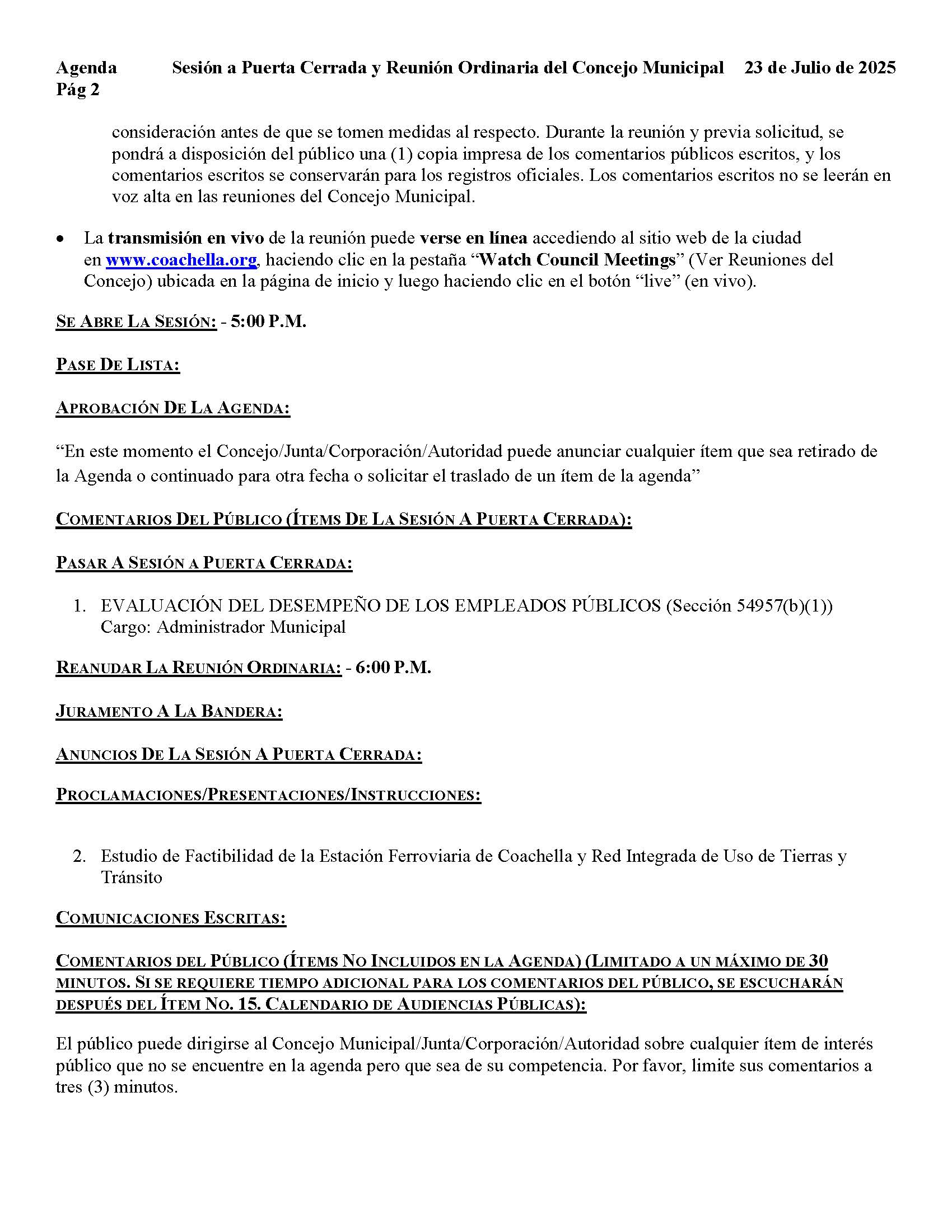 2025-07-23 City Council Closed Session and Regular Meeting Agenda SPA_Page_2