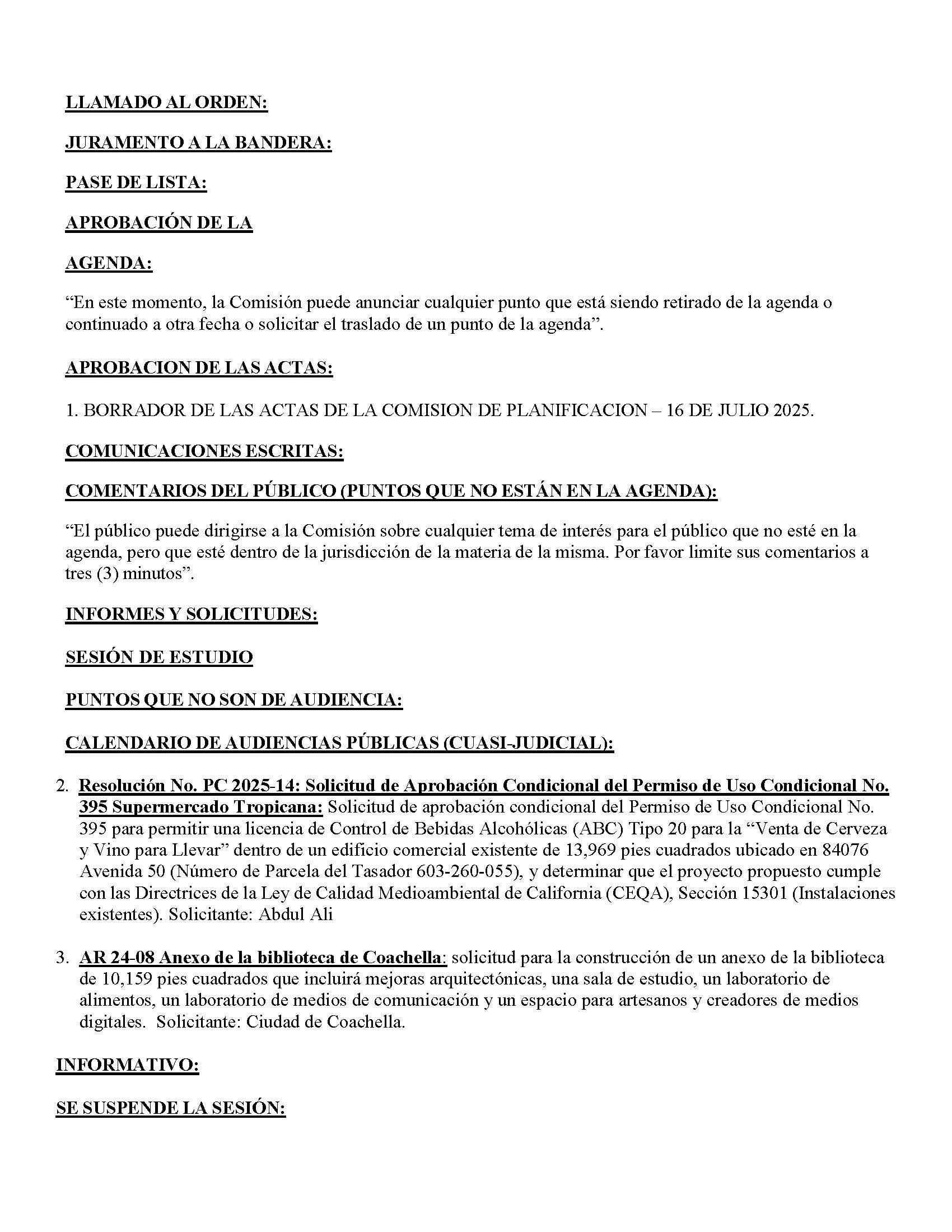 Planning Commission Agenda Spanish_Page_2