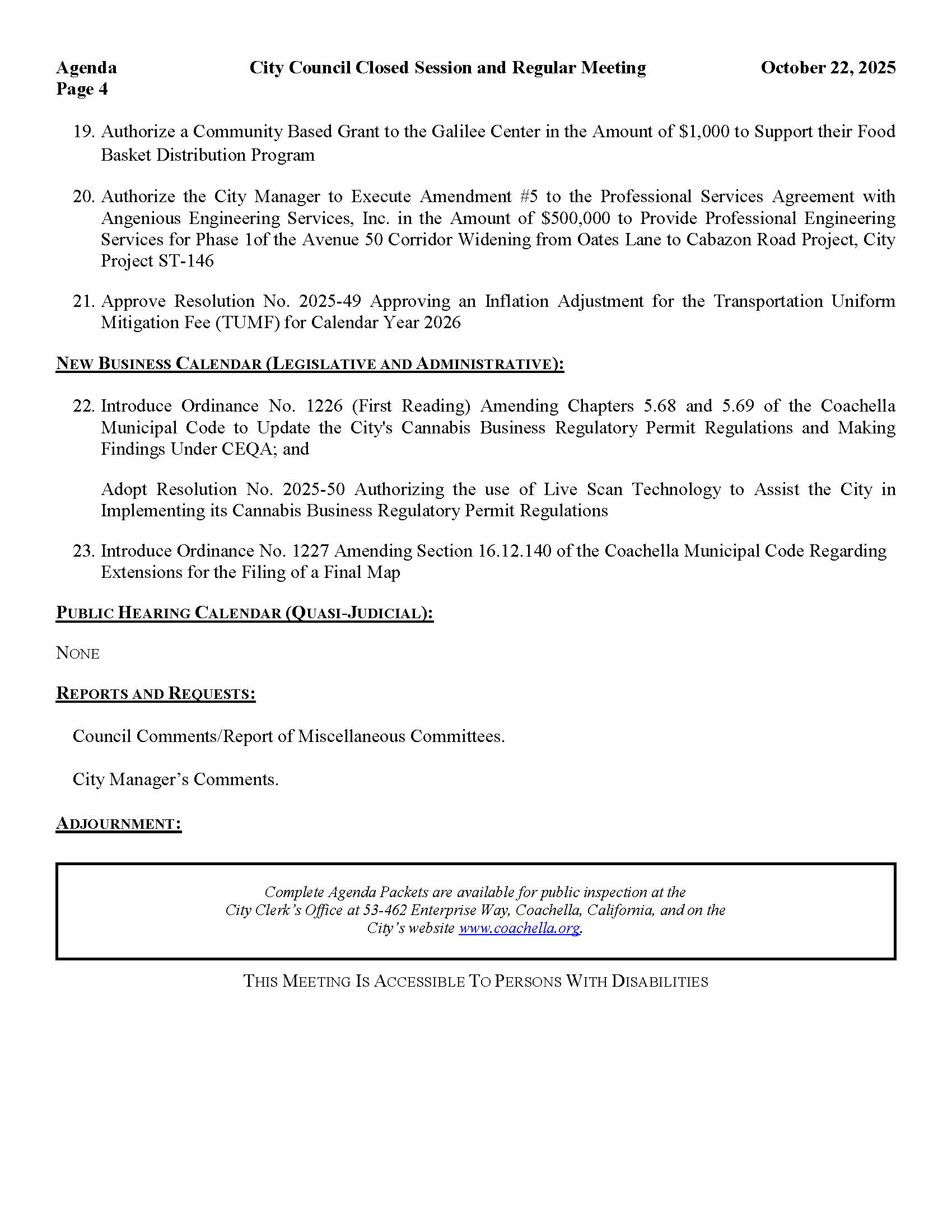 Agenda-City Council Closed Session and Regular Meeting-October 22 2025 6.00 PM_Page_4