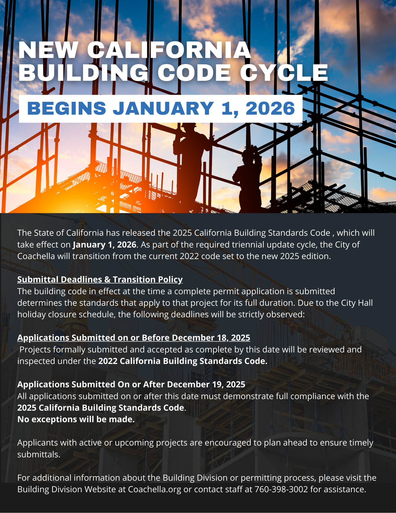 New CA Building Code Cycle Flyer_Jan 2026